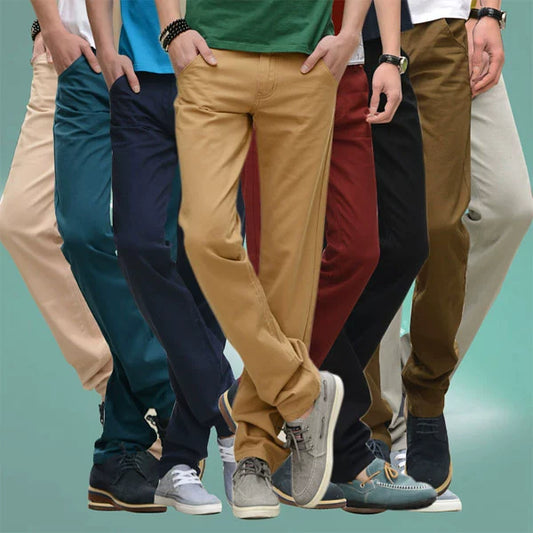 Men's Chinos Large Size Pants Men's Cotton Trousers Men's Casual Pants