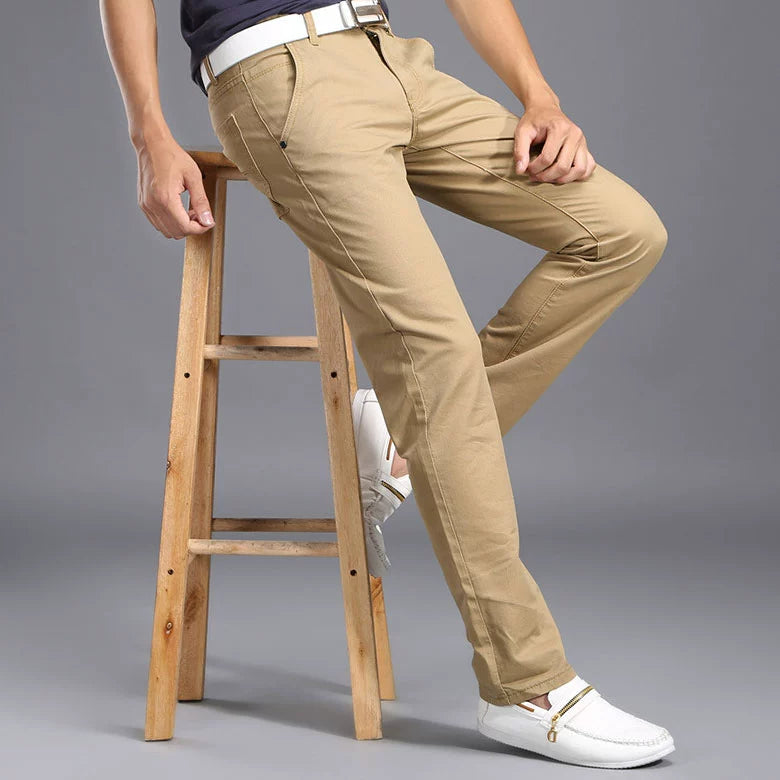 Men's Chinos Large Size Pants Men's Cotton Trousers Men's Casual Pants